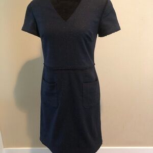 Banana Republic Blue V-Neck Sheath Dress